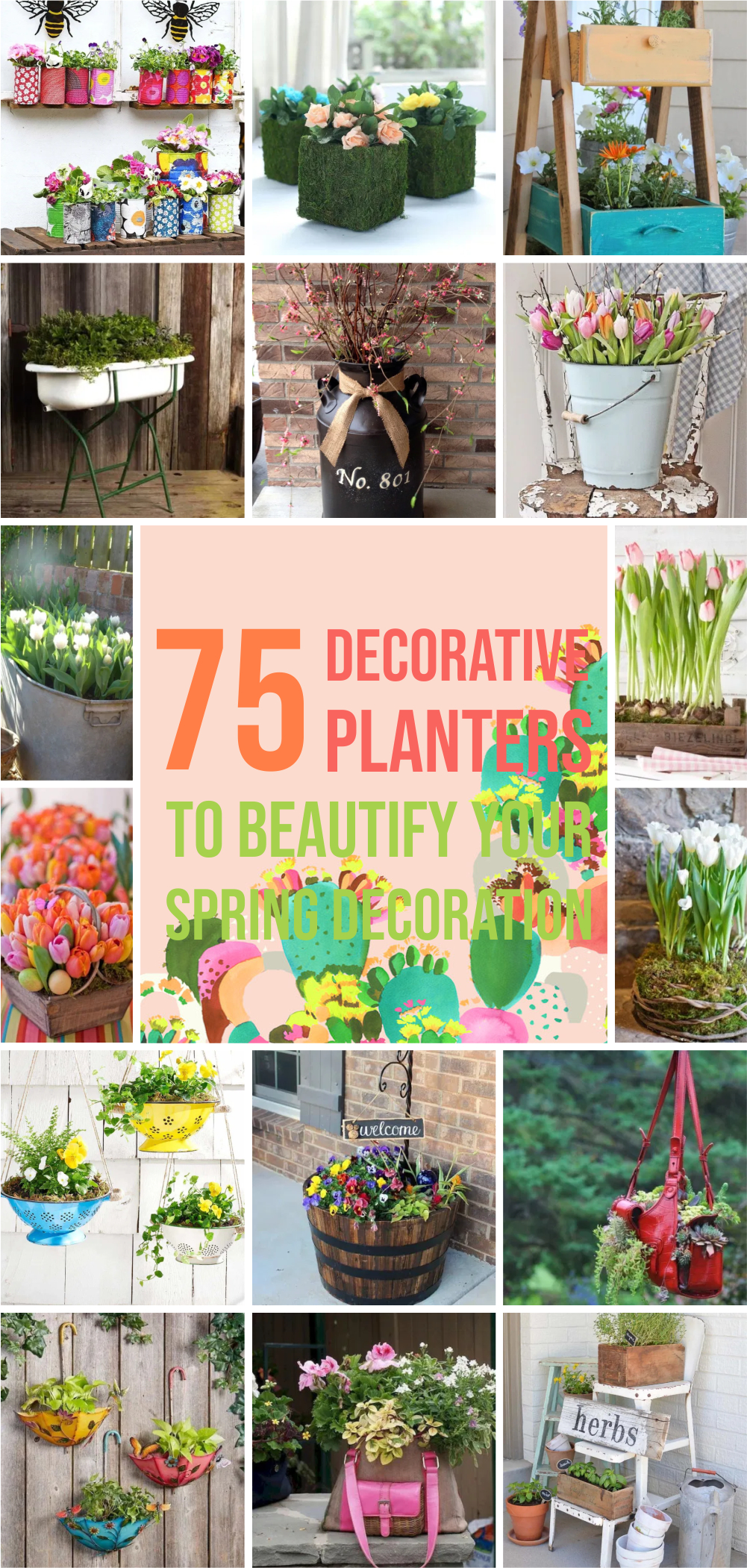 75 decorative planters to beautify your spring decoration 1
