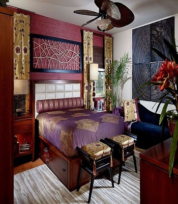 A hint of vivacious color Irresistible Tips To Create Delightful Asian Inspired Interior Design