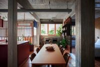 Apartment renovation done in bold shades and in realistic style 1