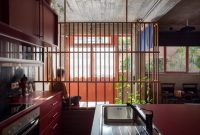 Apartment renovation done in bold shades and in realistic style 3