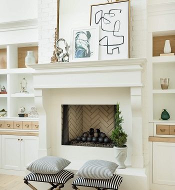 Beautiful spring home decor with faux and fresh greens that anyone will love 3