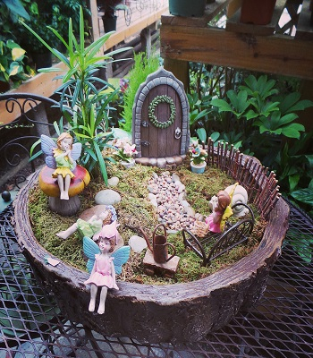 Enchanted door to nowhere garden Ultra-Gorgeous Miniature Fairy Garden Design That Is Trendy For Backyards And Anywhere
