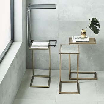 Glass and gold tables Appealing Modern Bedroom Furniture Ideas To Create Favorite Space