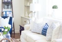 Inspiring living room spring decor with blooms and branches 4
