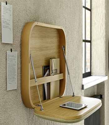 Pick a disappearing desk Transformable Pieces As Smart Furniture To Make Your Living Feel Larger Than Life