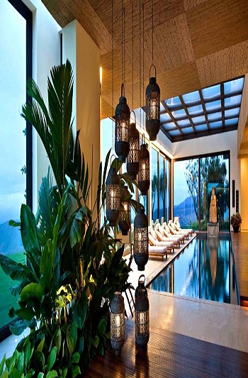 Sculptural lighthing and paper lanterns Irresistible Tips To Create Delightful Asian Inspired Interior Design