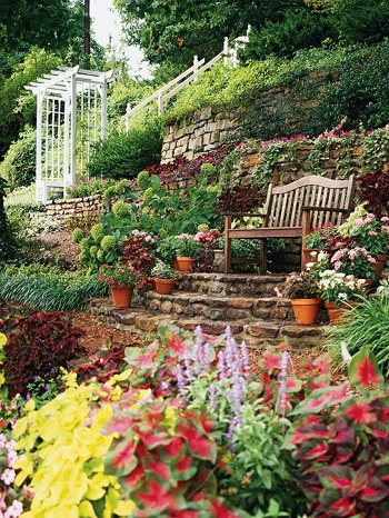 Slope gardens Turn Your Small Space Into A Large Garden Area With These Genius Space-Savvy Solutions