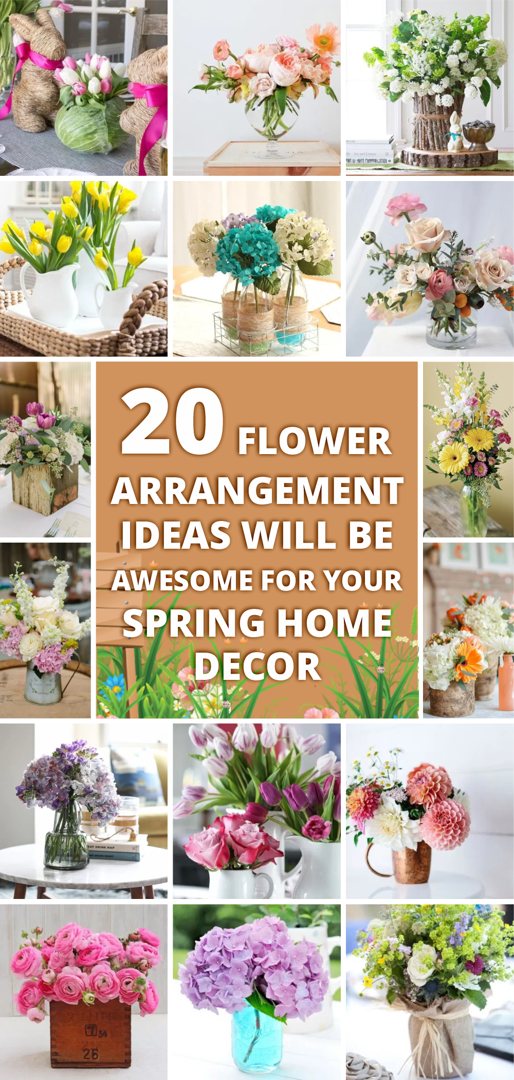 These 20 flower arrangement ideas will be awesome for your spring home decor 1