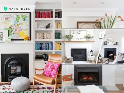 You can style your empty fireplace by using these 75 ideas fi