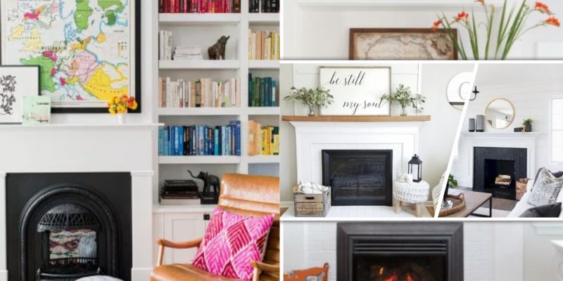 You can style your empty fireplace by using these 75 ideas fi