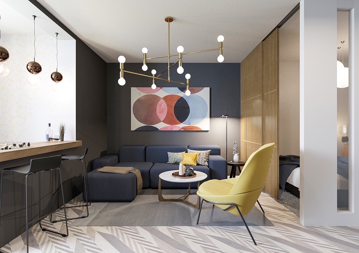 Bauble-pendants-lime-chair-eclectic-living-room