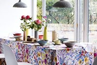 Garden-inspired tablecloth