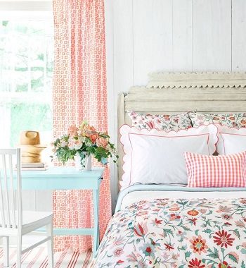 vintage spring bedroom look