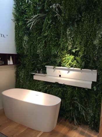 Lush greenery wall