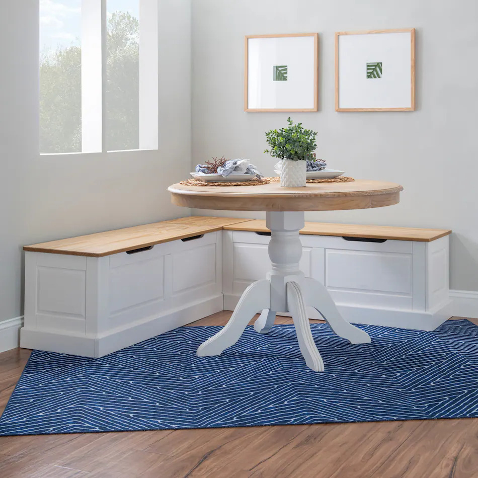 Porter white corner nook