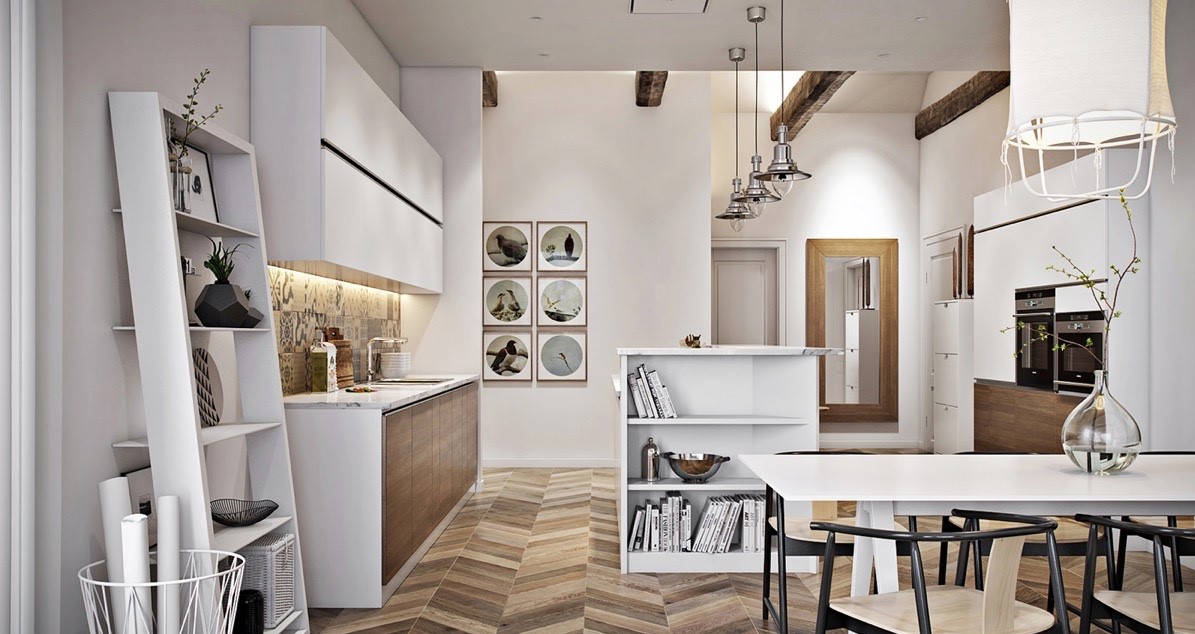 1-scandinavian-kitchen-oscillating-wooden-panelling-leaning-elements