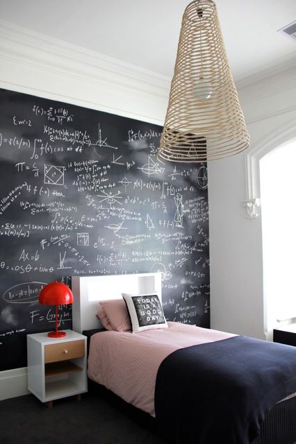 1-chalkboardwallinteensbedroom