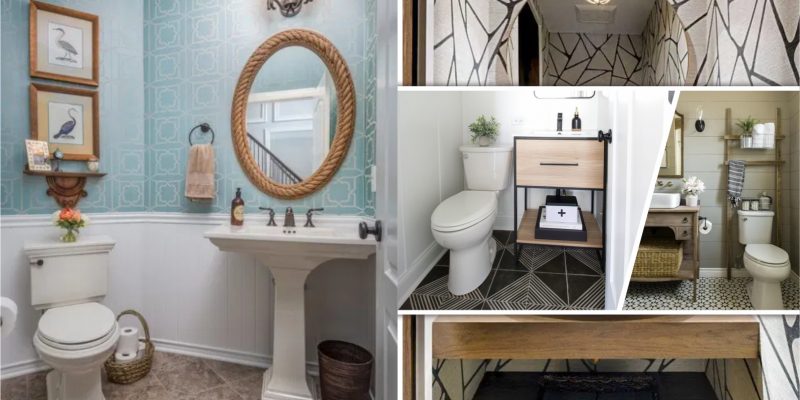 15 awesome powder room treatment you can copy 2