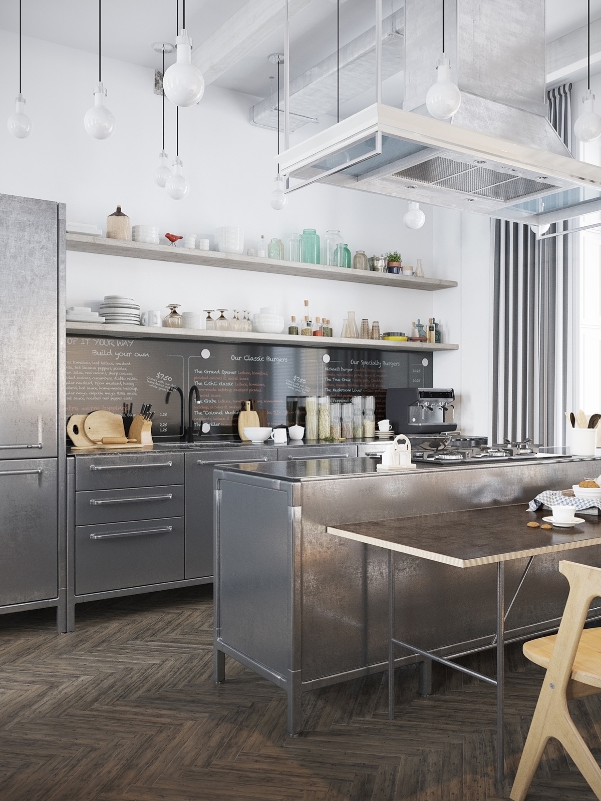 3-industrial-kitchen-chrome-cabinetry-white-walls