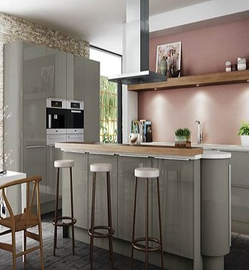 Babington pavilion High Gloss Kitchen Style To Style With Earth Tone Design Ideas