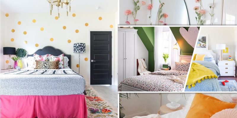Bedroom decor with bright items ideas to bring freshness and makes your mood spring 2