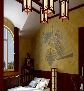 Bedroom with wall paintings Earth Tone Japanese Bedroom Ideas To Sooth Your Positive Energy