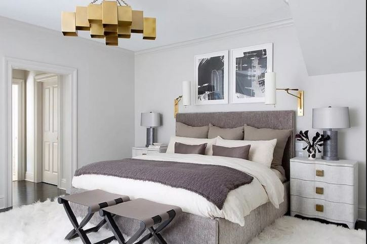 Brass chandelier for bedroom