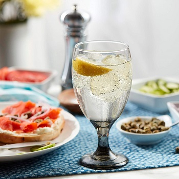 Classic smoke goblet glasses Prettiest Colored Glassware You Can Definitely Add For Your Collection
