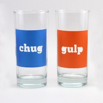 Color block drinking glasses DIY Colored Creative Ideas To Update Your Glassware To The Next Level