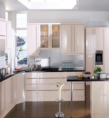 Cosmopolitan latte High Gloss Kitchen Style To Style With Earth Tone Design Ideas