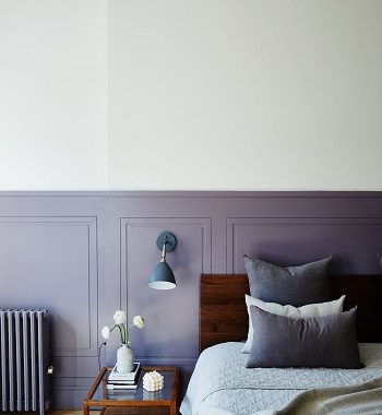 Cozy sedate purple paint Undeniably Soothing Earth-Tone Decorating Ideas