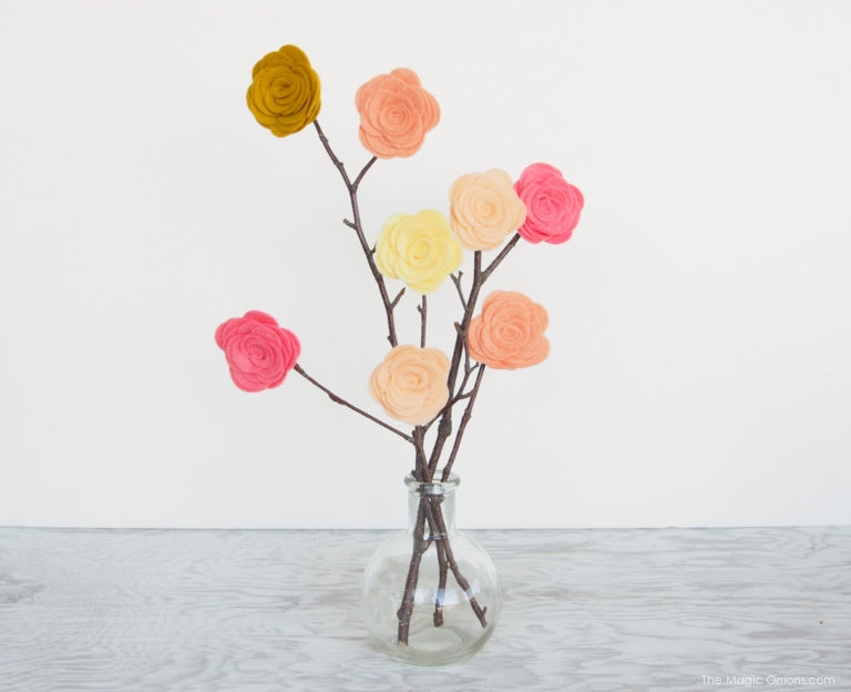 Felt-flowers