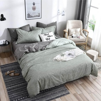 Grey green space bedroom Earth-Tone Bedroom Edition For Best Nature Feeling