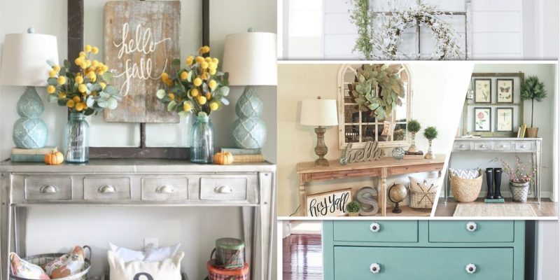 Inspiring ways to decorate entryway in spring that easy and affordable2
