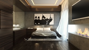 Luxury penthouse design with dramatic touches 5