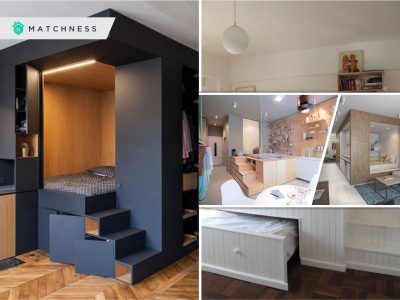 Magnificent apartment with an elevated bed for the necessary storage beneath 2
