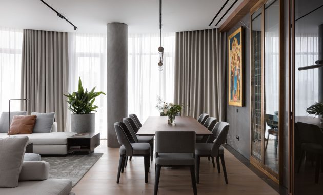 Modern and chic family apartment interior design with a cool kid’s room 1