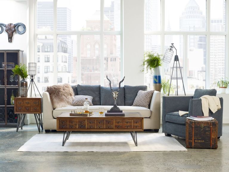Modern-vintage-living-room
