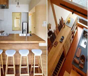 Natural wood colors Earth-Toned Minimalist Kitchen Ideas With Simplicity And Harmony
