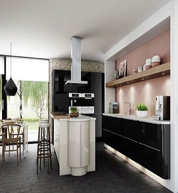Nero featuring babington latte High Gloss Kitchen Style To Style With Earth Tone Design Ideas