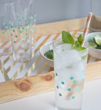 Polkadot glasses DIY Colored Creative Ideas To Update Your Glassware To The Next Level