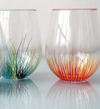 Pop of color firework pattern glassware DIY Colored Creative Ideas To Update Your Glassware To The Next Level