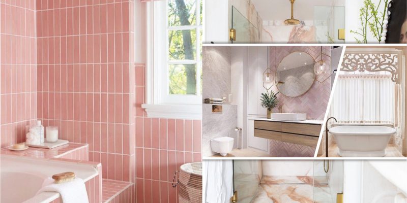 Pretty pink bathroom decor ideas to attain a cozy and sweet atmosphere 2