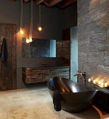 Quiet earth tone bathroom Respecting Nature With Inviting Earth Tone Bathroom Design Ideas