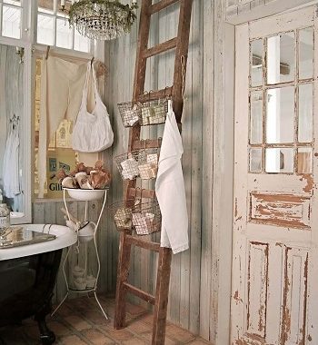 Shabby chic earth tone bathroom Respecting Nature With Inviting Earth Tone Bathroom Design Ideas