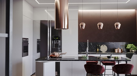 Splendid kitchen interior with warm mood for cozy evenings 2