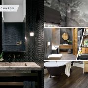 Striking black bathroom ideas to create intimate and chic environment 2