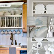 Uncomplicated plate racks ideas to stack your plates 2