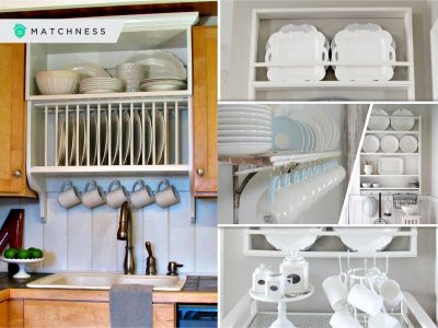 Uncomplicated plate racks ideas to stack your plates 2