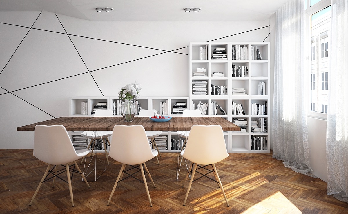 Geometric-dining-room-with-classic-floors